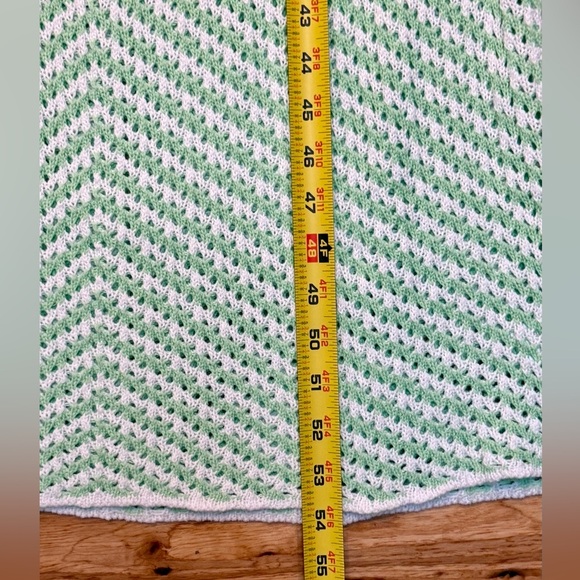 NWT House‎ of Harlow Green and White Crochet Dress Size M - Picture 11 of 11